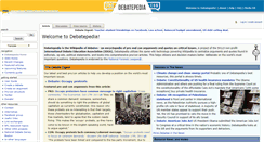 Desktop Screenshot of debatepedia.idebate.org